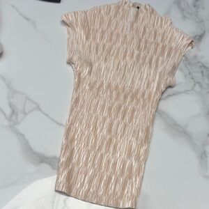 Zara cream textured top